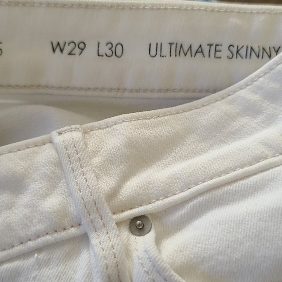 Calvin Klein Jeans Mid-rise Ultimate Skinny 29x30 White - Picture 6 of 6